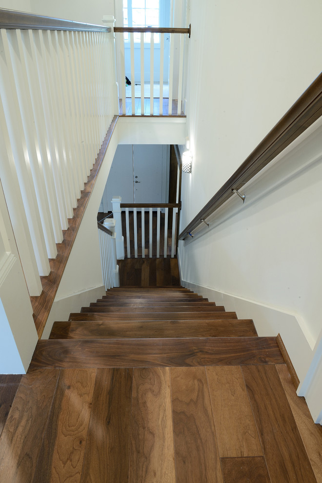 Staircase - transitional staircase idea in Houston