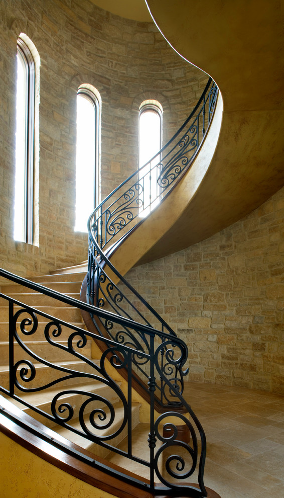 Photo of a mediterranean staircase in Austin.