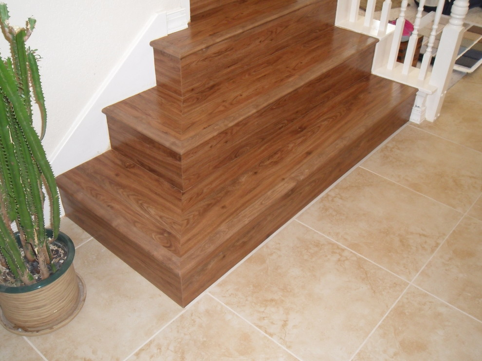 Hybrid (LVT) Stairs Traditional Staircase Albuquerque by