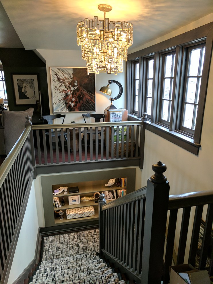 Staircase - traditional staircase idea in Indianapolis