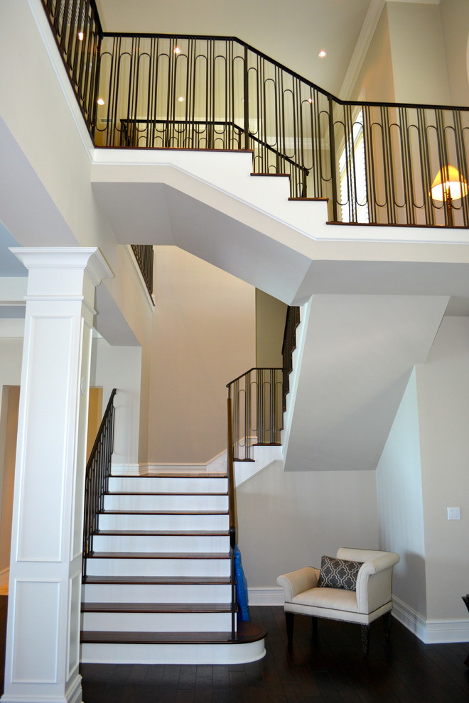 Inspiration for a timeless staircase remodel in Tampa