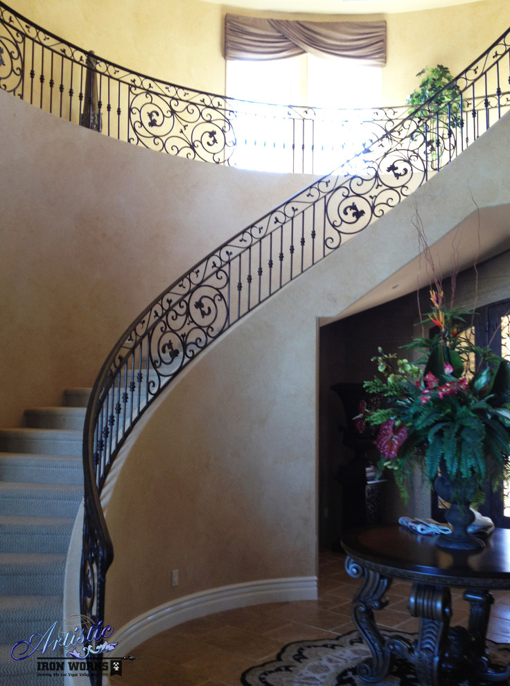 Interior Railings Traditional Staircase Las Vegas by Artistic Iron Works Houzz