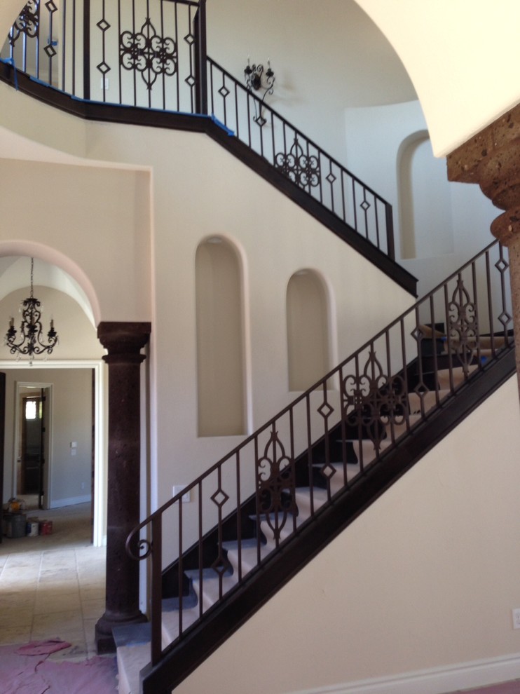 Interior Stair Railing - Traditional - Staircase - Austin - by San ...