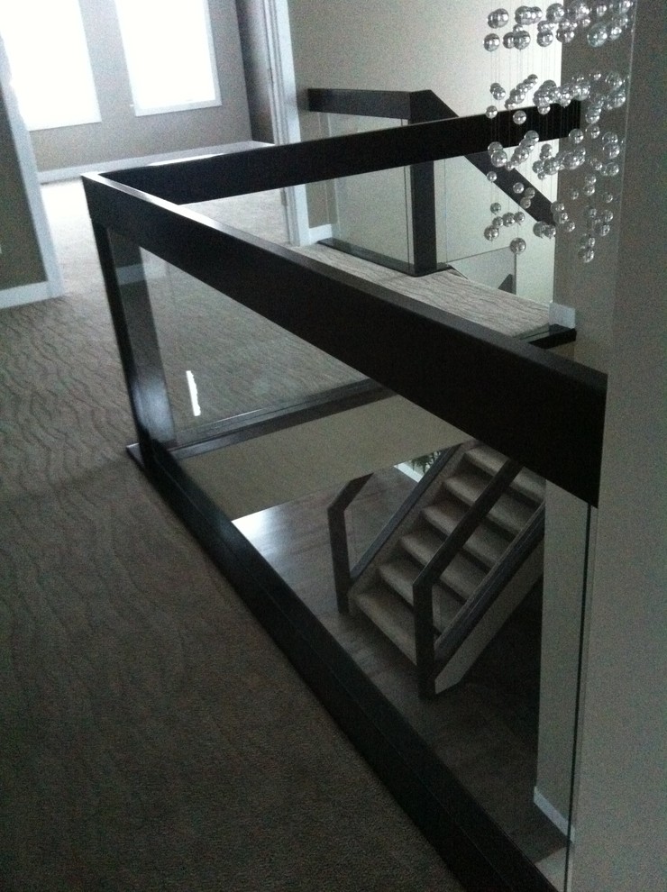 Example of a minimalist staircase design in Calgary