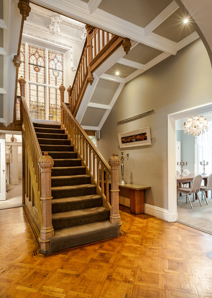 Inspiration for an expansive victorian u-shaped staircase in Manchester.