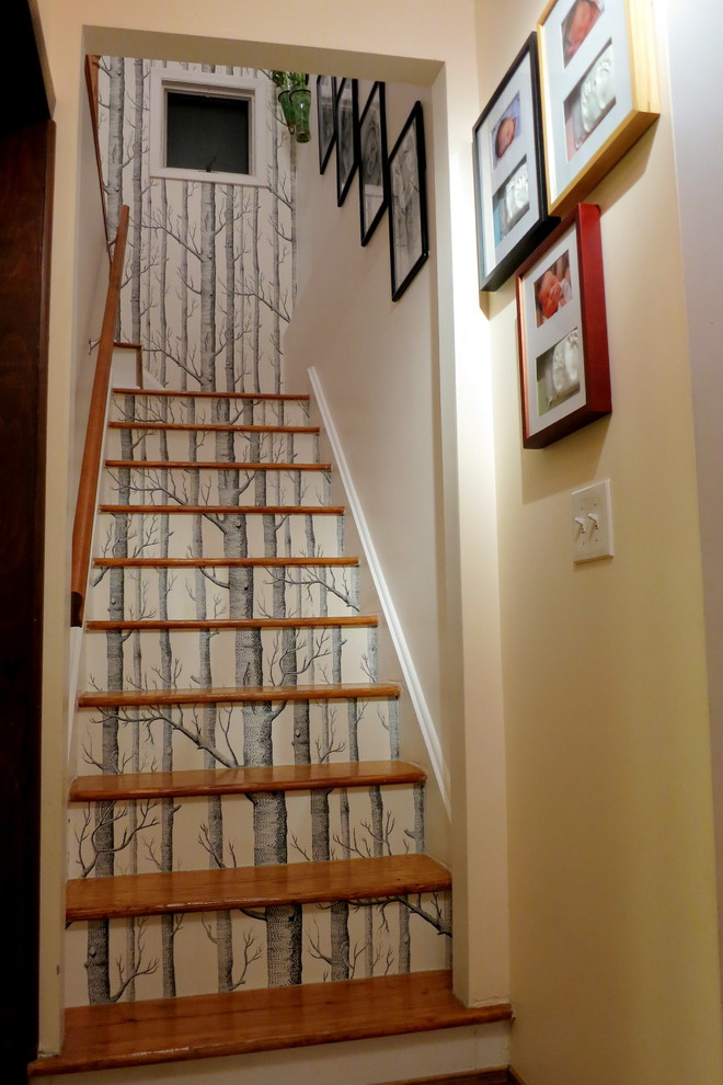 Staircase - eclectic staircase idea in New York