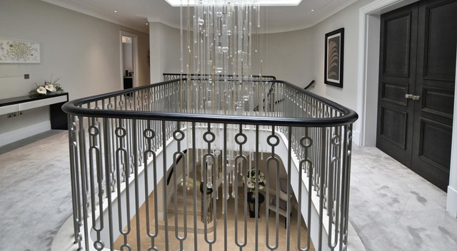 Its a staircase with boxed stringer and laser cut mild steel balustrade ...