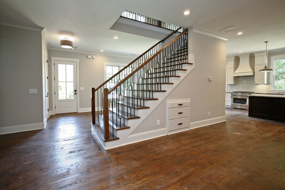 Janellen Drive Craftsman Staircase Atlanta by Harris Park Homes