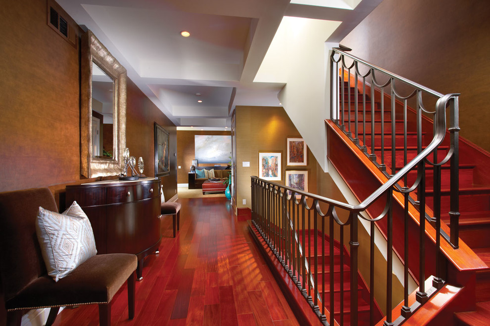 Modern staircase in Orange County.