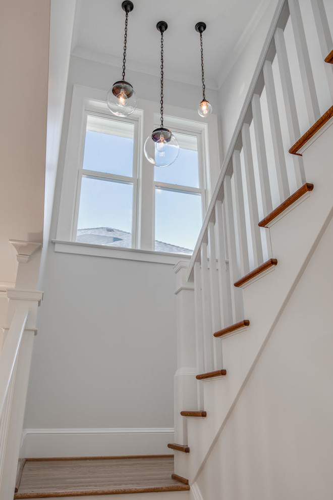 Example of an arts and crafts staircase design in Portland