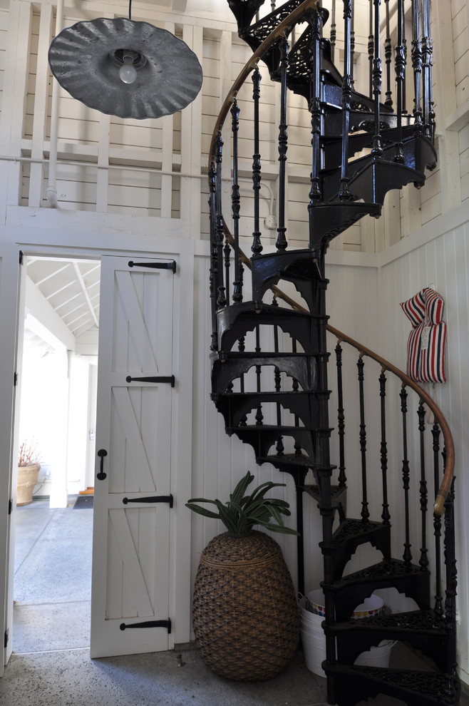 This is an example of a classic staircase in San Francisco.
