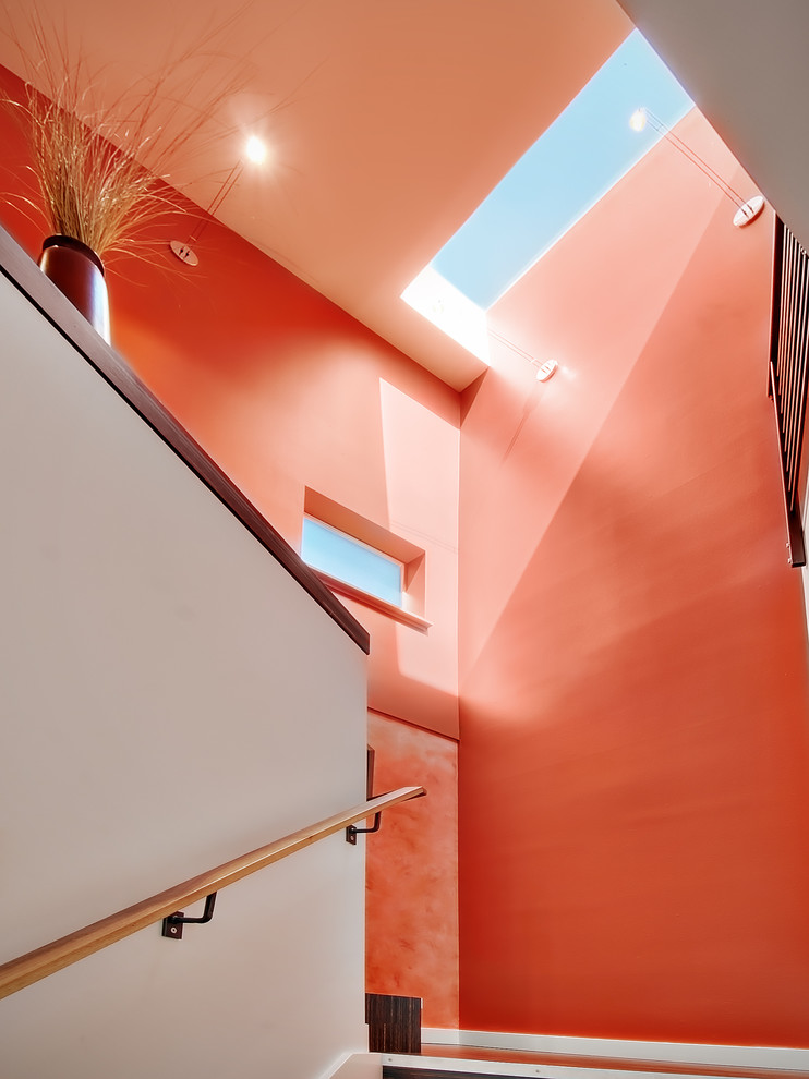 Trendy u-shaped staircase photo in Seattle