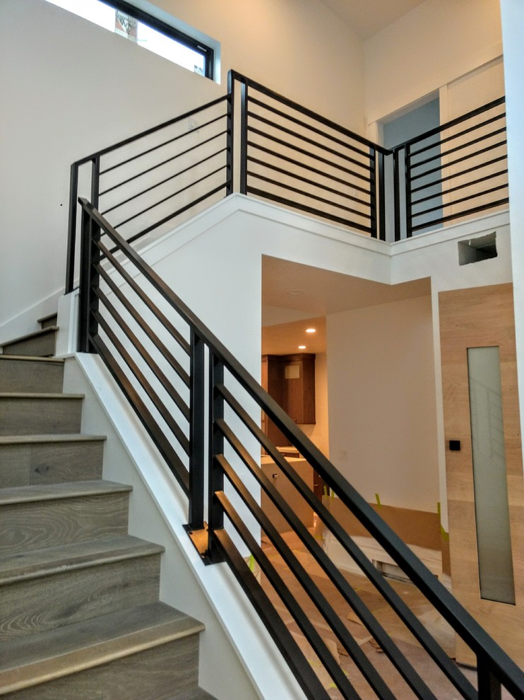Modern staircase in Salt Lake City.