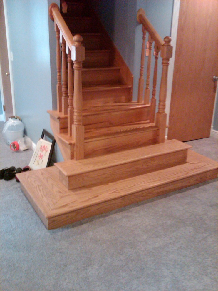 Inspiration for a timeless staircase remodel in Indianapolis