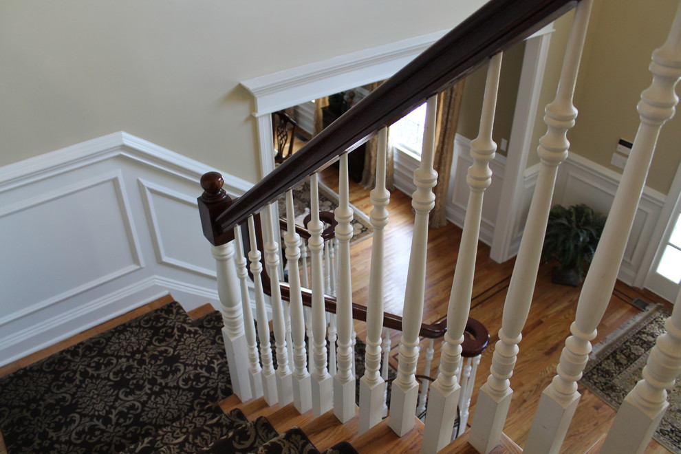 Example of a classic staircase design in Bridgeport