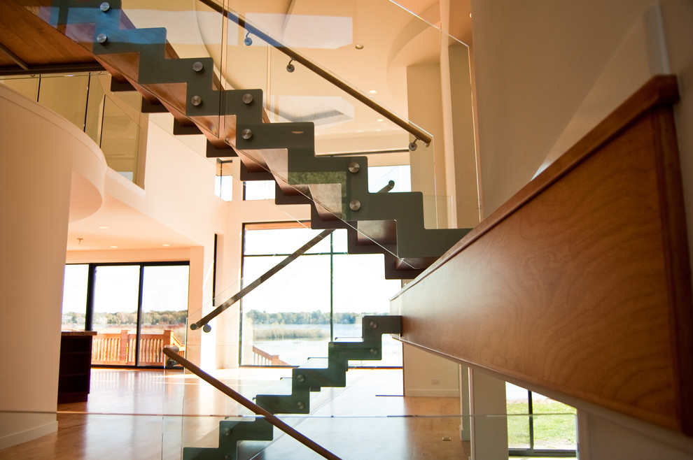 Design ideas for a contemporary staircase in Detroit.