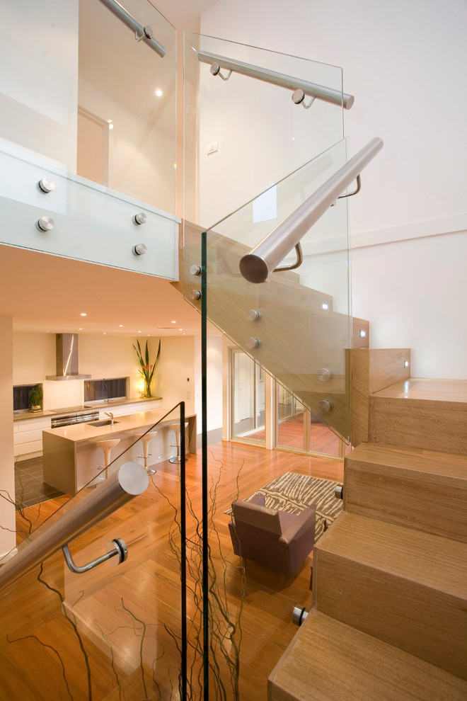 Modern staircase in Melbourne.