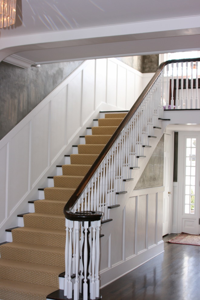 This is an example of a traditional staircase in Boise.
