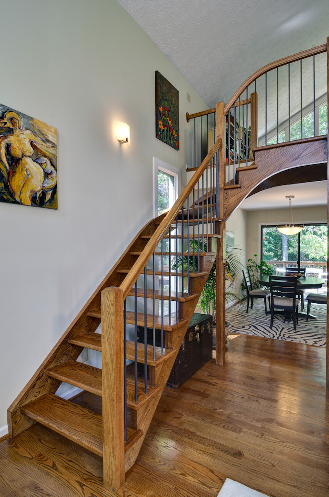 Staircase - eclectic staircase idea in Atlanta