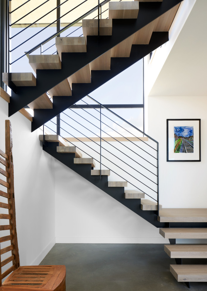 Design ideas for a contemporary staircase in Austin.