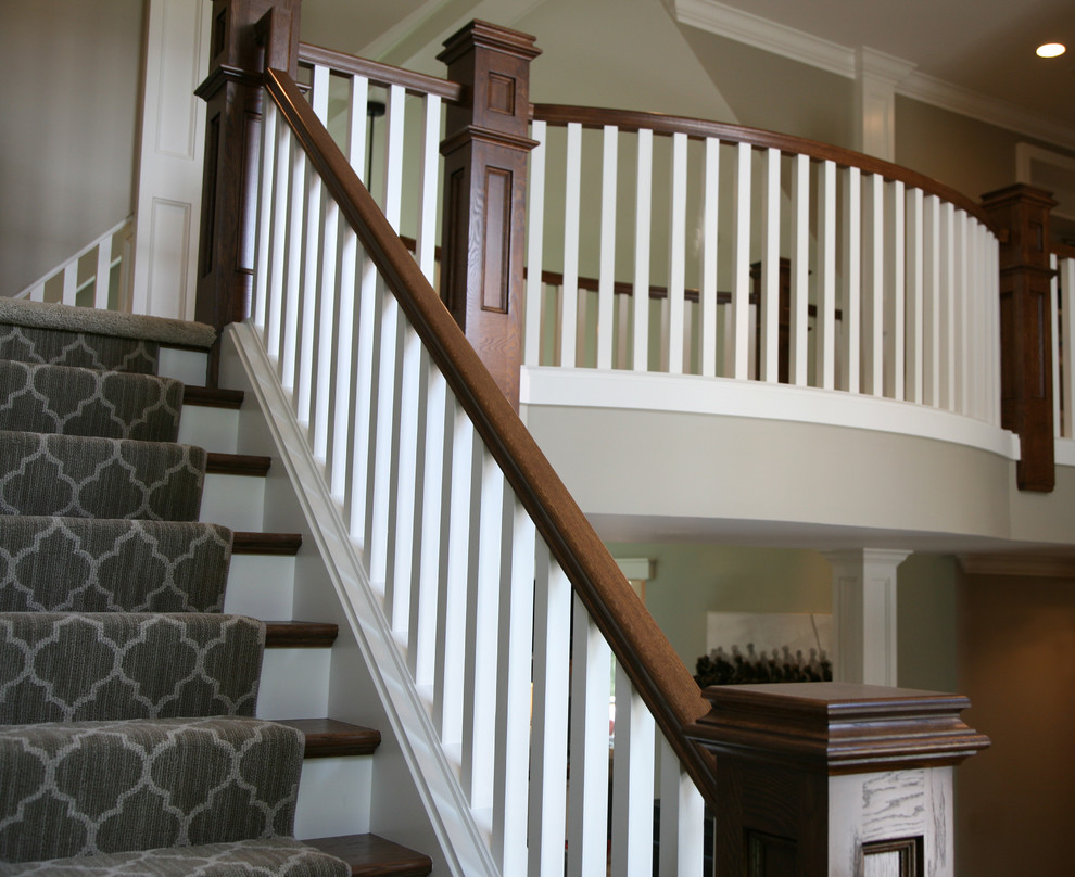 Lake Geneva Shingle Home Traditional Staircase Milwaukee by Lowell Custom Homes Houzz