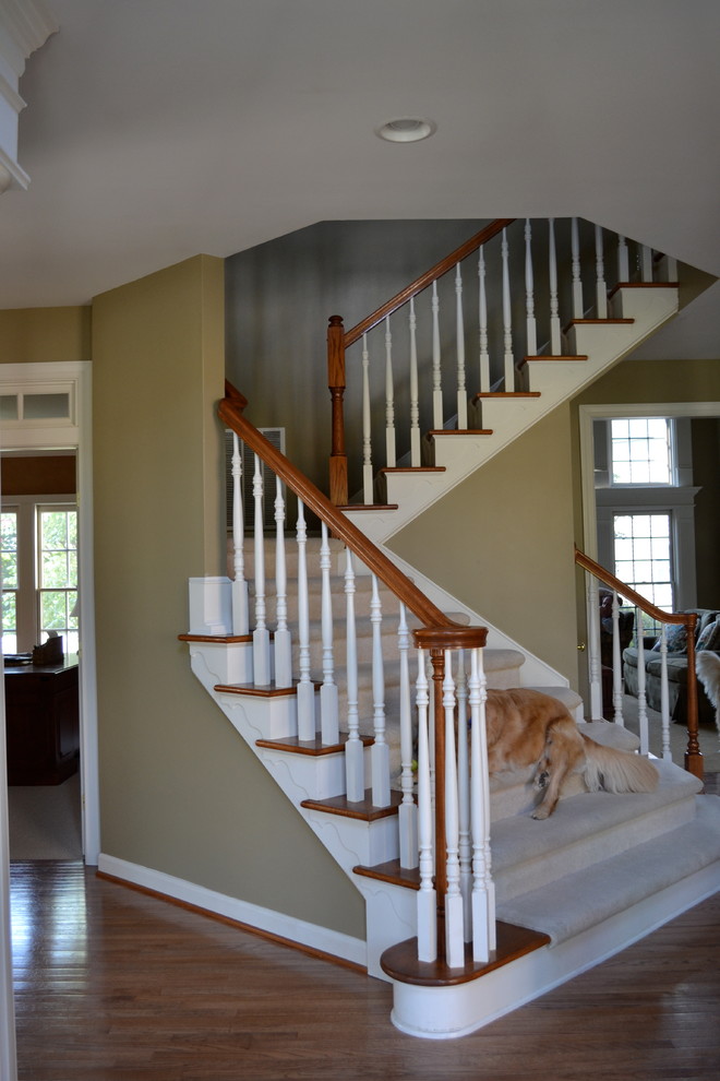 Example of a classic staircase design in Baltimore