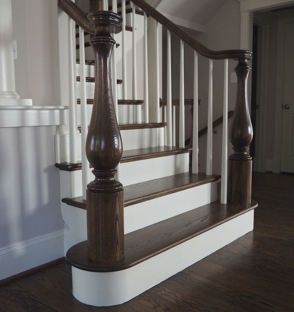 Large Turned Newel Posts Staircase Other by Kinzel Wood Products
