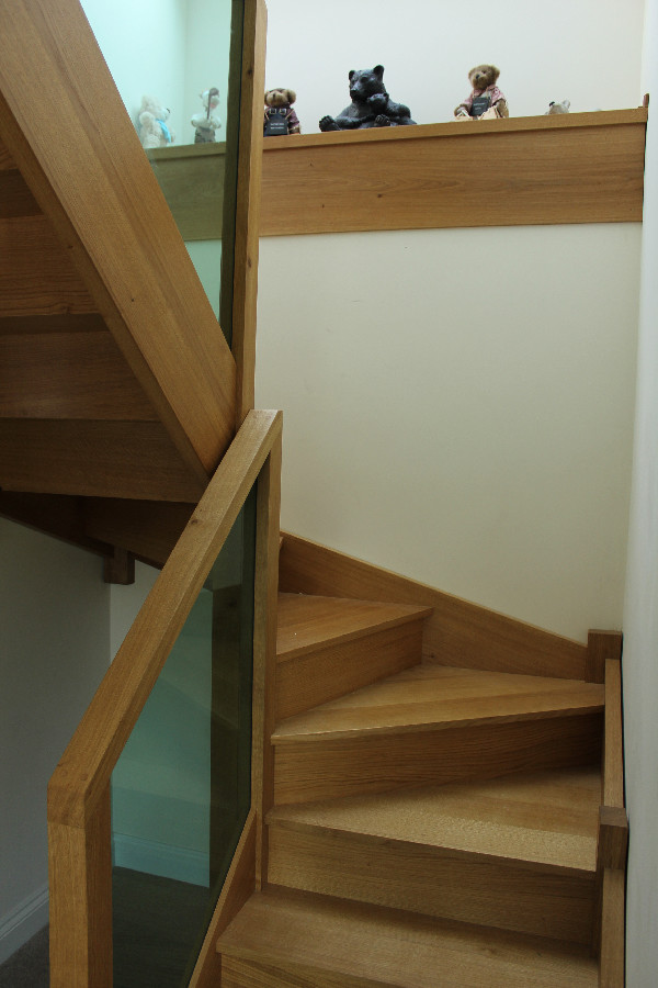 This is an example of a contemporary staircase in Essex.