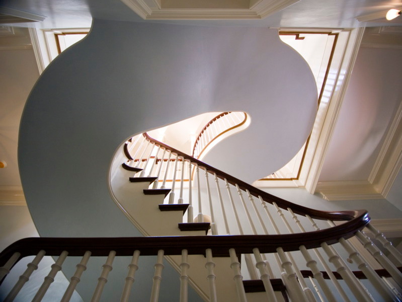 Elegant staircase photo in Boston