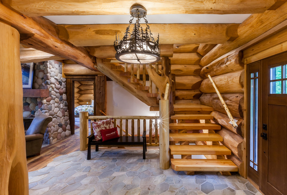 Mountain style staircase photo in Other