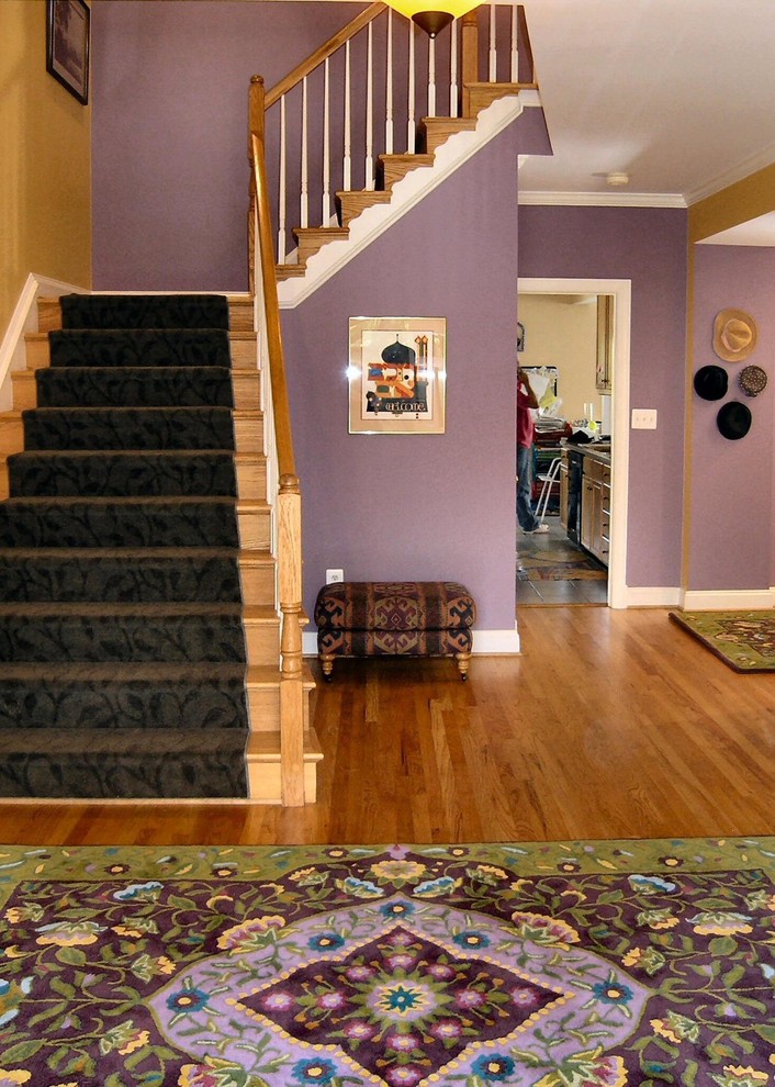 Inspiration for an eclectic staircase remodel in DC Metro