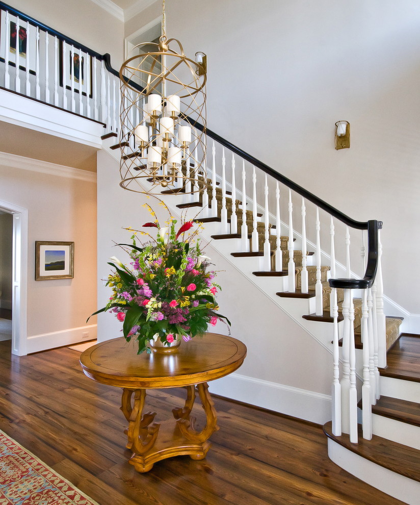 This is an example of a traditional staircase in Charleston.