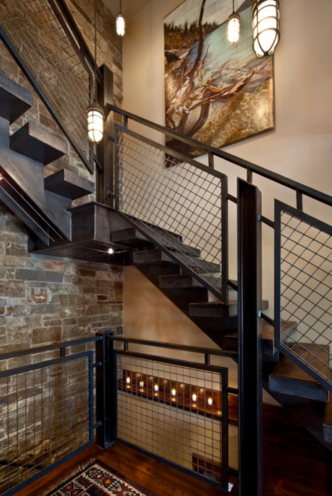 Example of an urban staircase design in Salt Lake City