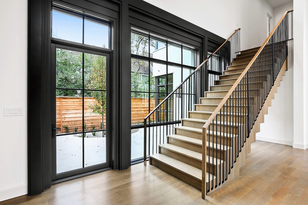 Staircase - modern staircase idea in Dallas
