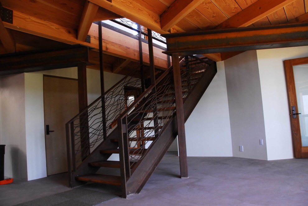Lyster residence Laguna Beach CA Beach Style Staircase Orange