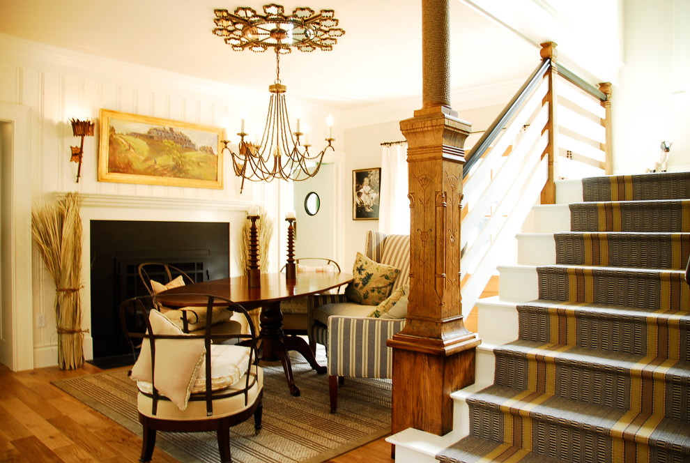 Example of a classic staircase design in Portland Maine