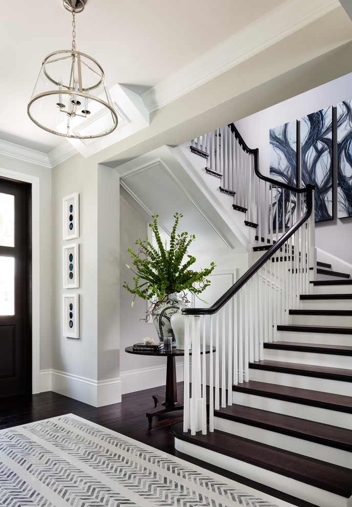 This is an example of a traditional staircase in Miami.