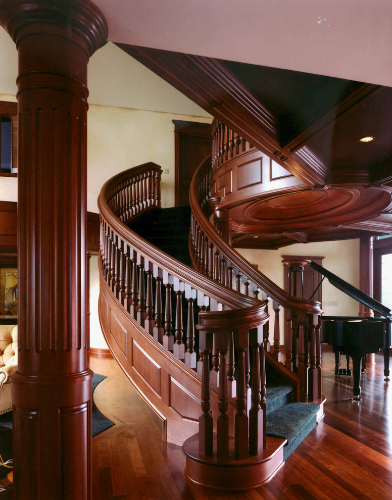 Inspiration for a timeless staircase remodel in Portland