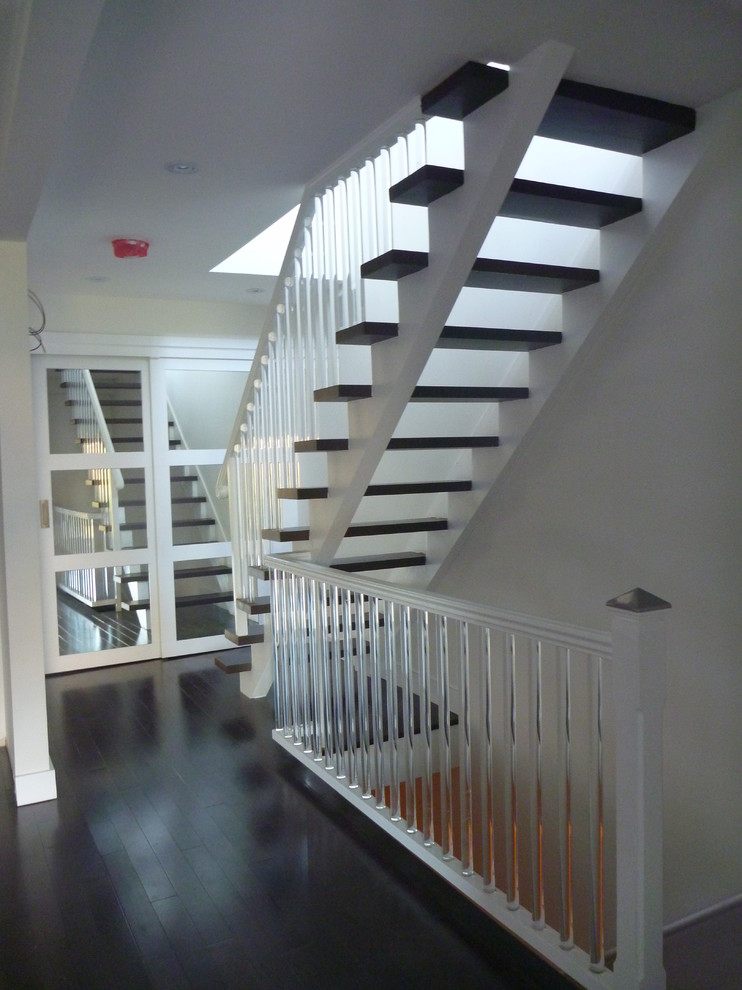 Staircase - contemporary floating staircase idea in Toronto