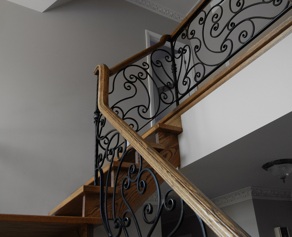 Maple Lane Modern Staircase Toronto by Deluxe Stair & Railing