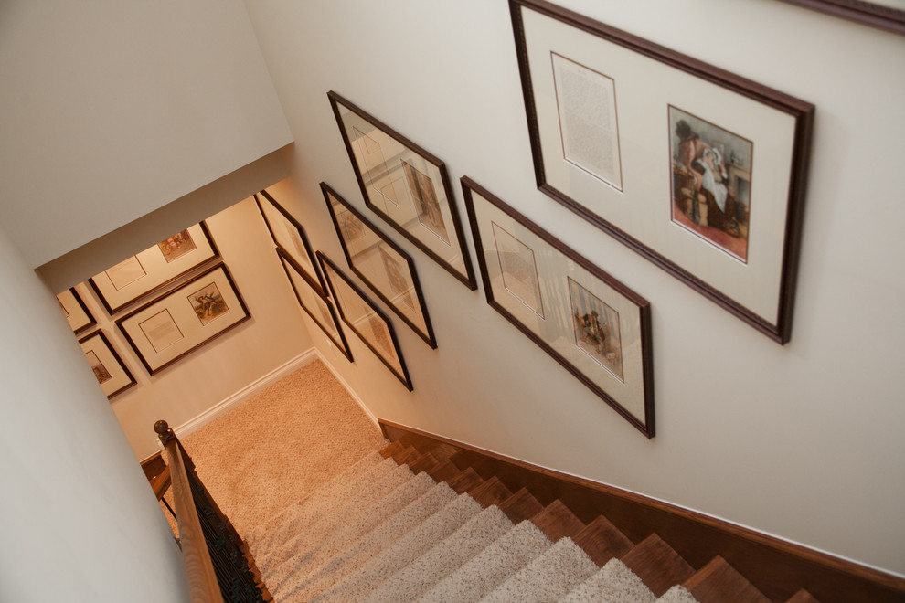 Inspiration for an eclectic staircase remodel in Detroit