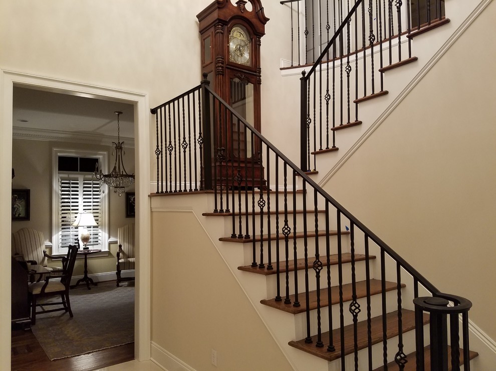 Elegant staircase photo in Birmingham