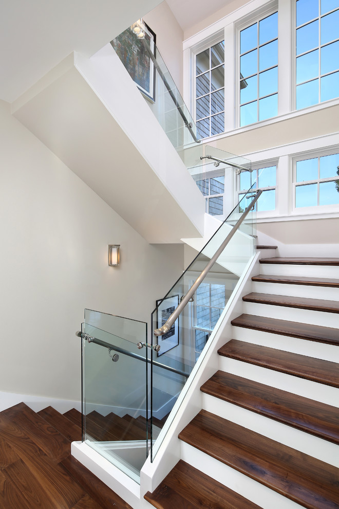 Example of a classic staircase design in San Francisco