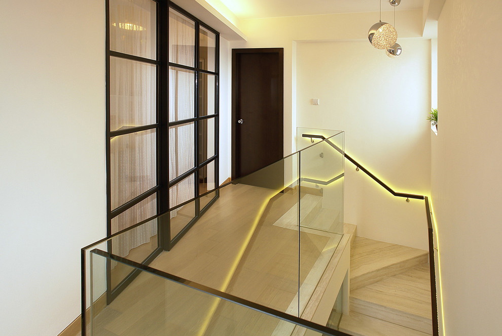 Inspiration for a contemporary staircase in Hong Kong.