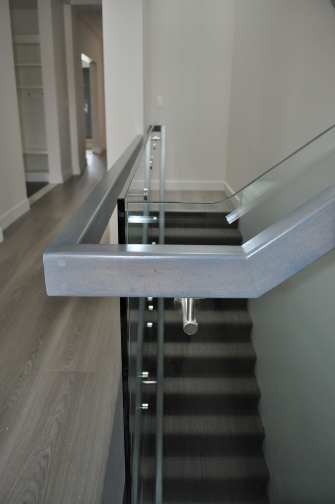 Metro Sawtooth Contemporary Staircase Calgary by Architech Stairs & Railings Houzz