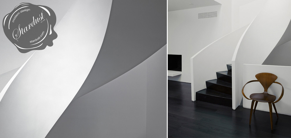 Example of a minimalist staircase design in New York