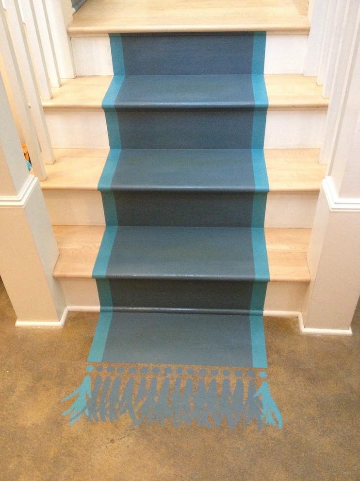 Inspiration pour un escalier rustique.