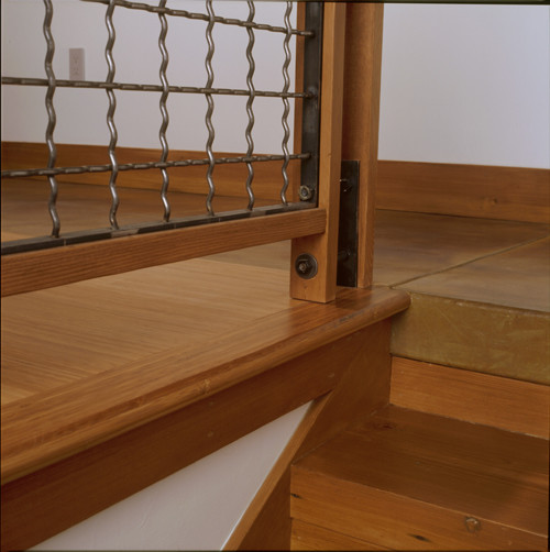 Missouri Heights stair railing Eclectic Staircase Denver by