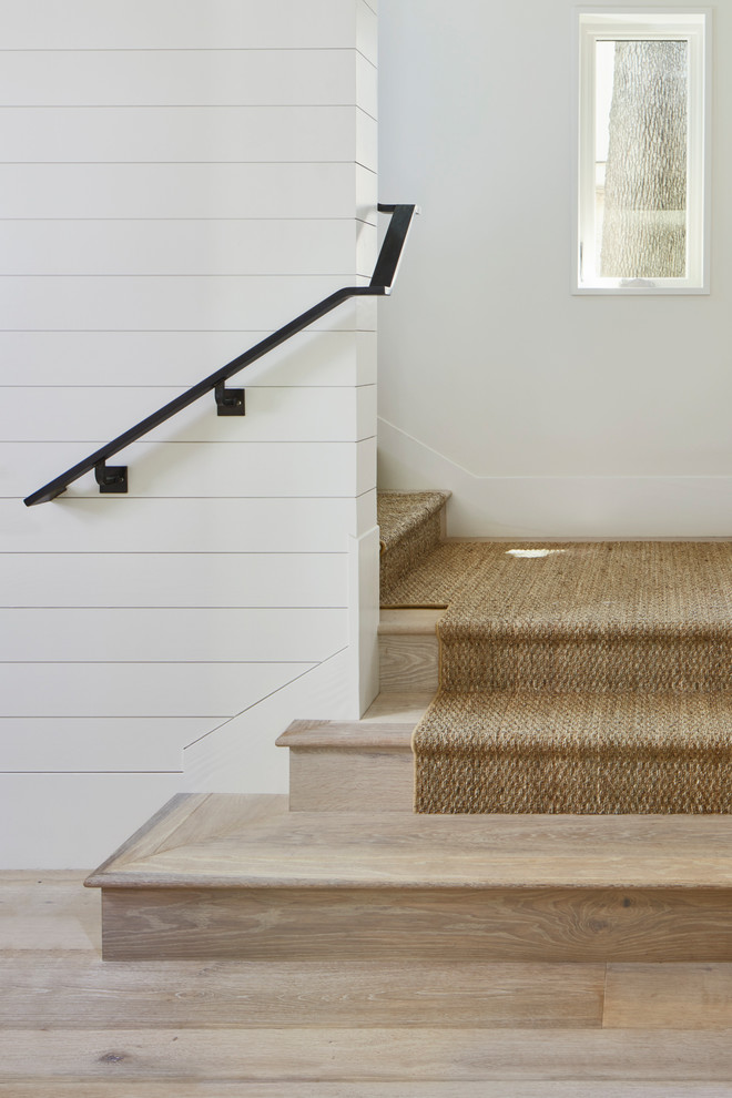 Design ideas for a country staircase in Austin.