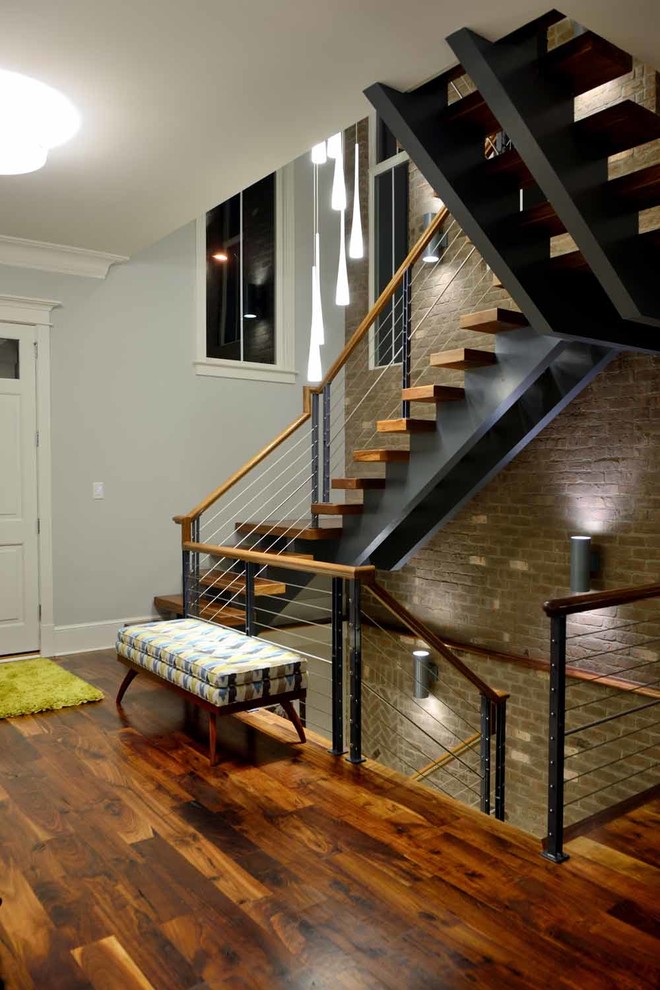 Staircase - large modern staircase idea in Raleigh